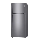 LG 506 Litres 1 Star Frost Free Double Door Refrigerator with Stabilizer Free Operation (GN-H702HLHM.APZQEBN, Platinum Silver)