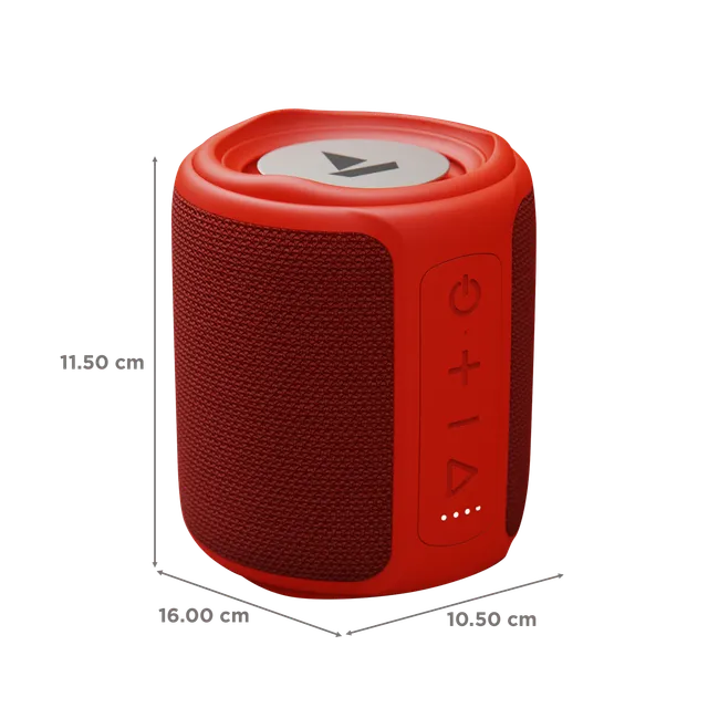 boAt Stone 358 10W Portable Bluetooth Speaker (IPX7 Water Resistant, Multi-Compatibility Modes, Stereo Channel, Rose Red)-OPEN BOX