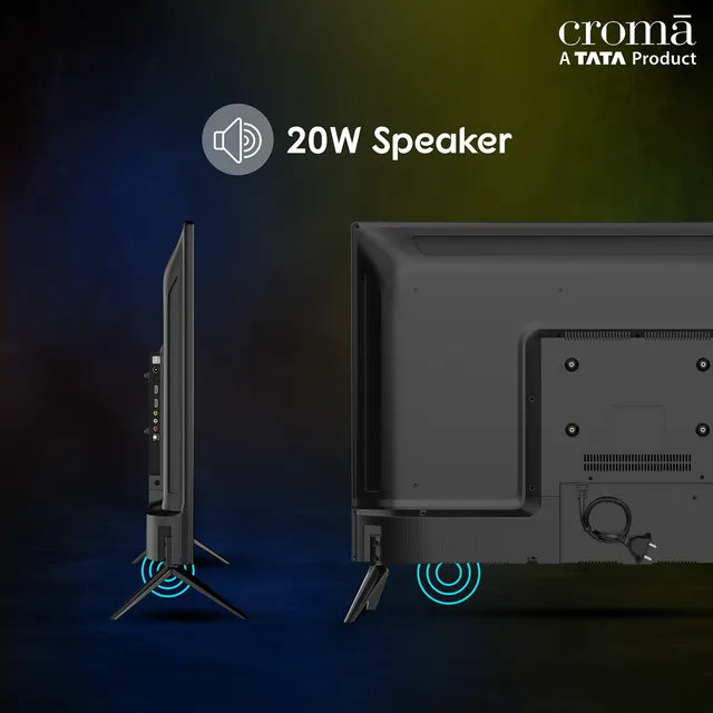 Croma 109 cm (43 inch) Full HD LED Smart TV with Bezel Less Display (CREL43FSD24601, 2023 Model)