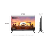Croma 109 cm (43 inch) Full HD LED Smart TV with Bezel Less Display (CREL43FSD24601, 2023 Model)