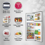 LG 246 Litres 3 Star Frost Free Double Door Convertible Refrigerator with Smart Diagnosis (GL-S262SPZX.DPZZEB, Shiny Steel)