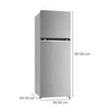 LG 246 Litres 3 Star Frost Free Double Door Convertible Refrigerator with Smart Diagnosis (GL-S262SPZX.DPZZEB, Shiny Steel)