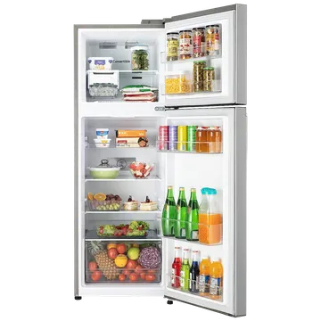LG 246 Litres 3 Star Frost Free Double Door Convertible Refrigerator with Smart Diagnosis (GL-S262SPZX.DPZZEB, Shiny Steel)