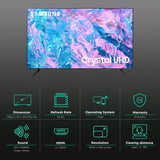 SAMSUNG CUE60 108 cm (43 inch) 4K Ultra HD LED Tizen TV with Crystal Processor 4K (2023 model)