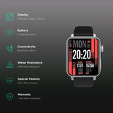 Croma Velocity AM Smartwatch (Model: CRSWAMCSWA029902, Silver)