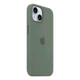 Apple Soft Silicone Back Cover for Apple iPhone 15 (MagSafe Charging Support, Cypress)