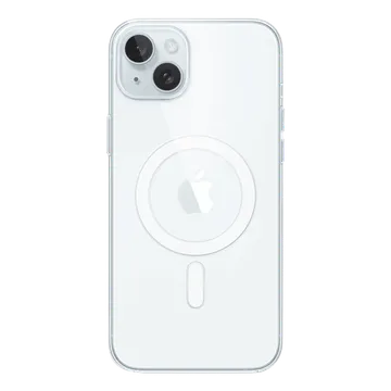 Apple Polycarbonate Back Cover for Apple iPhone 15 Plus (MagSafe Charging Support, Clear) (OPENBOX)