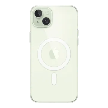 Apple Polycarbonate Back Cover for Apple iPhone 15 Plus (MagSafe Charging Support, Clear) (OPENBOX)