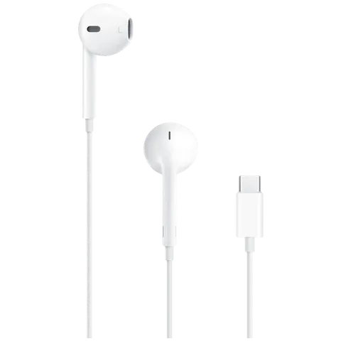 Apple EarPods Wired Earphones with Mic (USB-C Connector, In Ear, White)