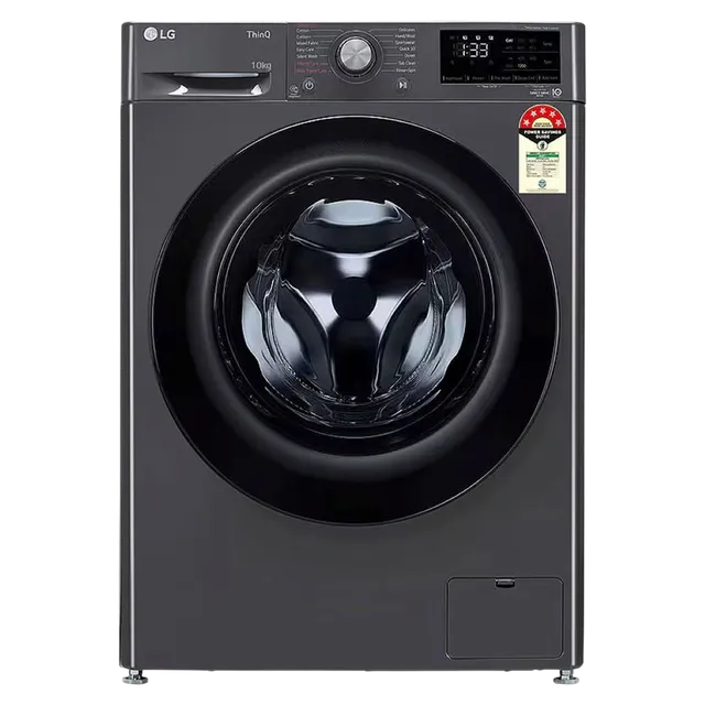 LG 10 kg 5 Star Fully Automatic Front Load Washing Machine (FHP1410Z5M.AMBQEIL, AI Direct Drive, Middle Black)-OPEN BOX