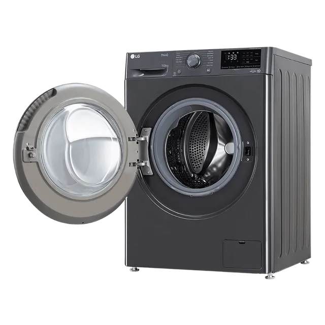 LG 10 kg 5 Star Fully Automatic Front Load Washing Machine (FHP1410Z5M.AMBQEIL, AI Direct Drive, Middle Black)-OPEN BOX