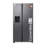 SAMSUNG 633 Litres 3 Star Frost Free Side by Side Refrigerator with Twin Cooling Plus (RS78CG8543S9HL, Inox)- OPEN BOX