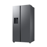 SAMSUNG 633 Litres 3 Star Frost Free Side by Side Refrigerator with Twin Cooling Plus (RS78CG8543S9HL, Inox)- OPEN BOX