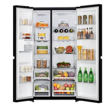 LG 650 Litres 3 Star Frost Free Side by Side Refrigerator with Smart Inverter Compressor (GLB257DBM3, Black Mirror)