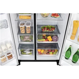 LG 650 Litres 3 Star Frost Free Side by Side Refrigerator with Smart Inverter Compressor (GLB257DBM3, Black Mirror)
