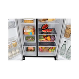 LG 650 Litres 3 Star Frost Free Side by Side Refrigerator (GL-B257EES3, Ebony Sheen)