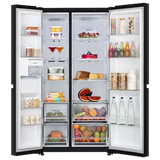 LG 650 Litres 3 Star Frost Free Side by Side Refrigerator (GL-B257EES3, Ebony Sheen)