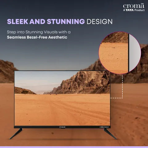 Croma 80 cm (32 inch) HD Ready LED TV with Bezel Less Display (OPENBOX)