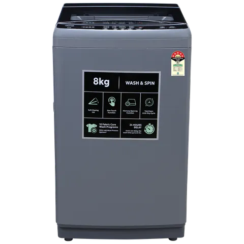 Croma 8 kg 5 Star Fully Automatic Top Load Washing Machine (CRLW080FAF264505, Pulsator Wash Technology)
