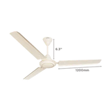 Crompton Surebreeze Hill Briz 1 Star 1200mm 3 Blade Copper Motor Ceiling Fan (High Velocity, Ivory) (OPENBOX)