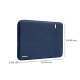 tomtoc A13D2B2 Recycled Fabric Laptop Sleeve for 14 Inch Laptop (Water Resistant, Blue)-OPEN  BOX