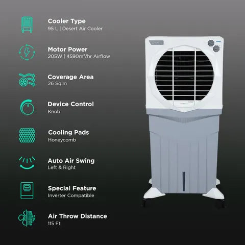 SYMPHONY D/COOLER 95L JUMBO 95 XL+ WHT(OPENBOX)