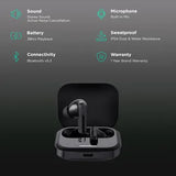 Redmi Buds 5 TWS Earbuds with Active Noise Cancellation (IP54 Dust & Water Resistant, Fast Charge, Fusion Black) (OPENBOX)