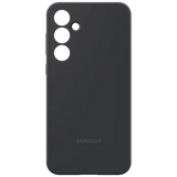 SAMSUNG Hard Silicone Back Cover for SAMSUNG Galaxy A55 (Silky Smooth Fit, Black)