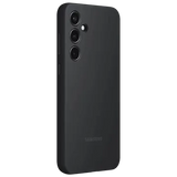 SAMSUNG Hard Silicone Back Cover for SAMSUNG Galaxy A55 (Silky Smooth Fit, Black)