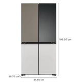 LG SBS N617L GR-A24FDMMB MOOD UP MC 3S