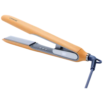 Croma Hair Straightener with Ionic Function (Ceramic Coated Plates, Yellow)