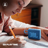 JBL Go 3 Eco 4.2W Portable Bluetooth Speaker (IP67 Waterproof, 5 Hours Playtime, 1.0 Channel, Blue) - OPEN BOX