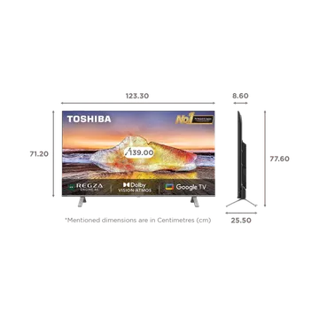 TOSHIBA C350MP 139 cm (55 inch) 4K Ultra HD LED Google TV with Regza Engine 4K