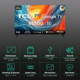 TCL LED 80cm 32S5500 FHD Smart TV