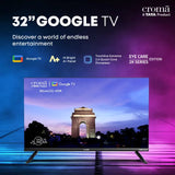 Croma 80 cm (32 inch) HD Ready LED Smart Google TV with Dolby Audio (OPENBOX)