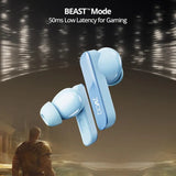 boAt Airdopes 800 TWS Earbuds with Environmental Noise Cancellation (IPX5 Water Resistant, ASAP Charge, Interstellar Blue) (OPENBOX)