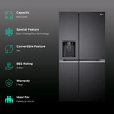 LG SBS 630L GL-L257CMC3 BLK STL 3S