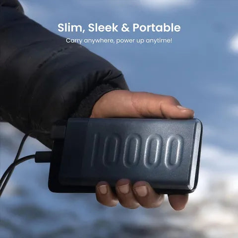 Ambrane Stylo10 10,000mAh 22.5W Power Bank (Green) (OPENBOX)