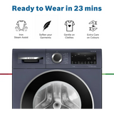 BOSCH 10 kg 5 Star Fully Automatic Front Load Washing Machine (Series 6, WGA252ZPIN, Anti Wrinkle, Dark Lake)