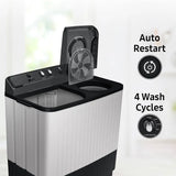 SAMSUNG 10.5 kg 5 Star Semi Automatic Washing Machine with Hexa Storm Pulsator (WT10C4260GG/TL, Light Gray)-OPENBOX