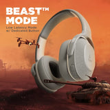 boAt Rockerz 425 Bluetooth Headphone with Mic (Environmental Noise Cancellation, Over Ear, Ash Grey)
