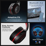 boAt Rockerz 425 Bluetooth Headphone with Mic (Environmental Noise Cancellation, Over Ear, Active Black) (OPENBOX)