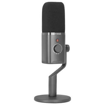Croma USB, XLR & 3.5 Jack Wired Microphone with Touch Mute Button (Black) (OPENBOX)