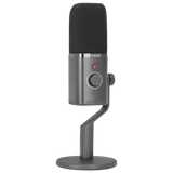 Croma USB, XLR & 3.5 Jack Wired Microphone with Touch Mute Button (Black) (OPENBOX)