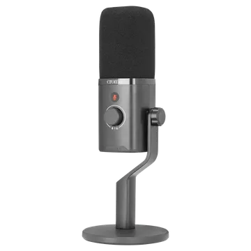 Croma USB, XLR & 3.5 Jack Wired Microphone with Touch Mute Button (Black) (OPENBOX)