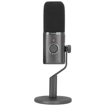 Croma USB, XLR & 3.5 Jack Wired Microphone with Touch Mute Button (Black) (OPENBOX)