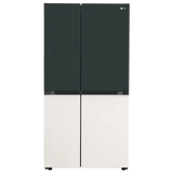 LG 650 Litres 3 Star Frost Free Side by Side Smart Wifi Enabled Convertible Refrigerator with Multi Air Flow (GL-B257EET3, Emerald Green Tango) - OPEN BOX