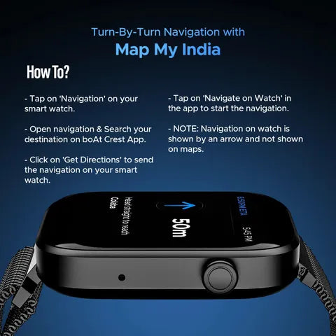 boAt Wave Astra 3 Smartwatch (Black Metal) (OPENBOX)