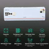 Croma 7-in-1 Convertible 1 Ton 3 Star Inverter Split AC (OPENBOX)