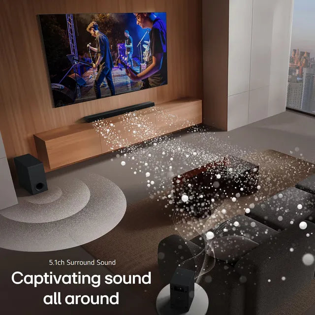 LG S65TR 600W Bluetooth Home Theatre with Remote (Dolby Digital, 5.1 Channel, Black) - OPENBOX